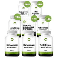 Nattokinase Capsules - Buy 3 Get 2 Free (Plus Gifts)