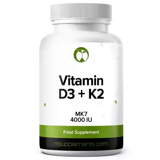 Vitamin D3 and K2 MK7 Tablets - Immune System Strengthening, Bone Strength & More