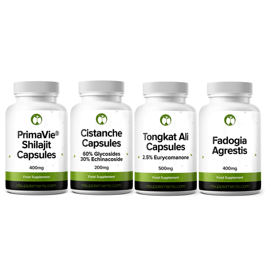 Natural TRT Stack - Tongkat Ali, Primavie Shilajit, Cistanche & Fadogia